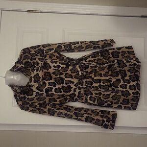 Animal Print Trench Coat